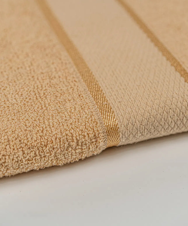 Set 6 Prosoape Cappuccino Deschis din Bumbac 100% - 4 de 50x90cm si 2 de 70x140cm - 420g/mp