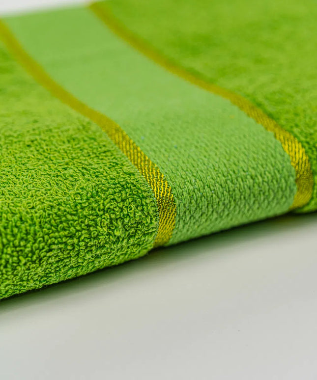 Set 10 Prosoape Verde Lime din Bumbac 100% - 6 de 50x90cm si 4 de 70x140cm - 420g/mp