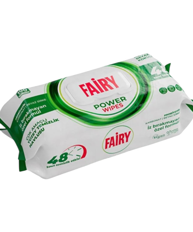 FAIRY SERVETELE UMEDE MULTISUPRAFETE CU BICARBONAT, OTET ALB POWER,100BUC