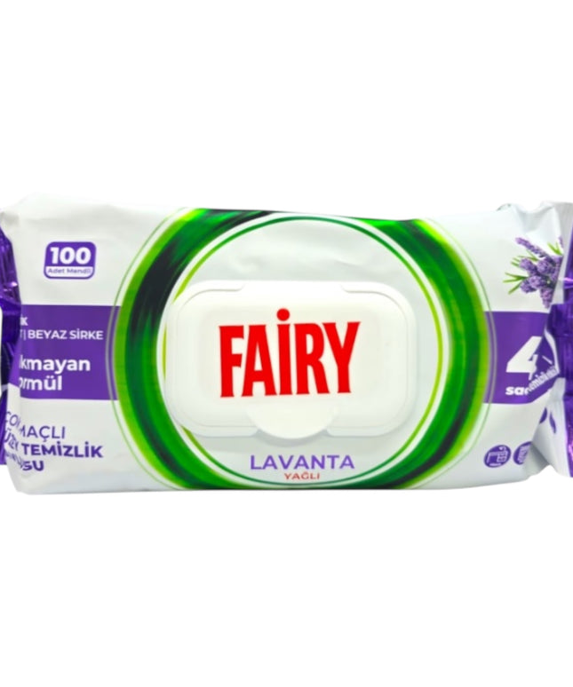 Servetele umede Fairy Cleaning, universale, lavanda, 100 bucati